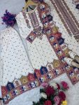 DESIGNER MUSLIN DIGITAL PRINT WITH LACE AND REAL MIRROR WORK TOP PALAZZO WITH DUPATTA FESTIVE WEAR WHOLESALE PRICE ETHNIC GARMENT (2)
