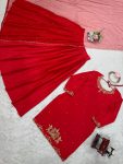 DESIGNER NATURAL CREEP SILK BEADS WITH THREAD AND SEQUENCE WORK TOP LEHENGA WITH DUPATTA FESTIVE WEAR WHOLESALE PRICE ETHNIC GARMENT (2)