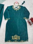 DESIGNER NATURAL CREEP SILK BEADS WITH THREAD AND SEQUENCE WORK TOP LEHENGA WITH DUPATTA WEDDING WEAR WHOLESALE PRICE ETHNIC GARMENT (2)