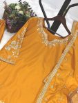 DESIGNER NATURAL CREPE EMBROIDERY SEQUENCE WORK TOP PALAZZO WITH DUPATTA FESTIVE WEAR WHOLESALE PRICE ETHNIC GARMENT (3)