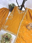 DESIGNER NATURAL CREPE EMBROIDERY SEQUENCE WORK TOP PALAZZO WITH DUPATTA FESTIVE WEAR WHOLESALE PRICE ETHNIC GARMENT (3)