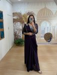 DESIGNER RANGOLI EMBROIDERY PATCH WORK READY TO WEAR SAREE WITH BLOUSE AND WAIST BELT PARTY WEAR WHOLESALE PRICE ETHNIC GARMENT (2)