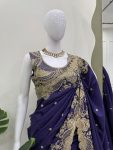 DESIGNER RANGOLI SILK CODING & SEQUENCE WORK SAREE WITH UNSTITCHED BLOUSE PARTY WEAR WHOLESALE PRICE ETHNIC GARMENT (3)