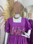 DESIGNER RAYON EMBROIDERY WORK ON DAMAN PATTA ONE PIECE PARTY WEAR WHOLESALE PRICE ETHNIC GARMENT(3)