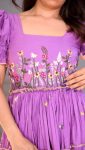 DESIGNER RAYON EMBROIDERY WORK ON DAMAN PATTA ONE PIECE PARTY WEAR WHOLESALE PRICE ETHNIC GARMENT(3)