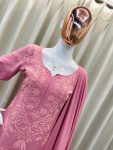 DESIGNER RAYON EMBROIDERY WORK TOP PALAZZO WITH DUPATTA FESTIVE WEAR WHOLESALE PRICE ETHNIC GARMENT (2)