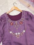 DESIGNER ROMAN SILK HANDWORK WITH FANCY LACE WORK TOP BOTTOM WITH DUPATTA FESTIVE WEAR WHOLESALE PRICE ETHNIC GARMENT (3)