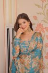 DESIGNER RUSSIAN SILK DIGITAL PRINT WITH EMBROIDERED SEQUENCE WORK GOWN WITH DUPATTA FESTIVE WEAR WHOLESALE PRICE ETHNIC GARMENT (12)