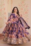 DESIGNER RUSSIAN SILK DIGITAL PRINT WITH EMBROIDERED SEQUENCE WORK GOWN WITH DUPATTA FESTIVE WEAR WHOLESALE PRICE ETHNIC GARMENT (4)