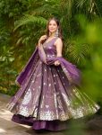 DESIGNER SIMMER SILK EMBROIDERY SEQUENCE WORK GOWN PALAZZO WITH DUPATTA PARTY WEAR WHOLESALE PRICE ETHNIC GARMENT (3)