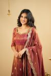 DESIGNER SIMMER SILK THREAD WITH SEQUENCE WORK GOWN BOTTOM WITH DUPATTA FESTIVE WEAR WHOLESALE PRICE ETHNIC GARMENT (10)