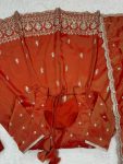 DESIGNER SIMMER SILK THREAD WITH SEQUENCE WORK GOWN BOTTOM WITH DUPATTA FESTIVE WEAR WHOLESALE PRICE ETHNIC GARMENT (10)