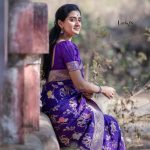 DESIGNER SOFT LICHI SILK JACQUARD WORK SAREE WITH UNSTITCHED BLOUSE WEDDING WEAR WHOLESALE PRICE ETHNIC GARMENT (3)