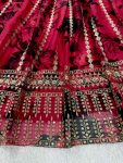 DESIGNER TABBY ORGANZA THREAD WITH SEQUENCE WORK LEHENGA CHOLI WITH DUPATTA PARTY WEAR WHOLESALE PRICE ETHNIC GARMENT (2)