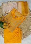 DESIGNER TAFFETA SILK EMBROIDERY JARI WORK TOP BOTTOM WITH DUPATTA FESTIVE WEAR WHOLESALE PRICE ETHNIC GARMENT (5)