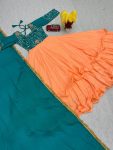 DESINGER CHINON EMBROIDERY THREAD WORK GOWN WITH DUPATTA FESTIVE WEAR WHOLESALE PRICE ETHNIC GARMENT (6)