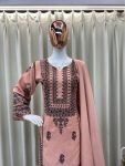 FABULOUS FRENCH CREPE SEQUENCE EMBROIDERY WORK TOP PATIYALA WITH DUPATTA FESTIVE WEAR WHOLESALE PRICE ETHNIC GARMENT (4)