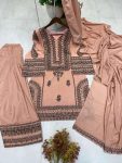 FABULOUS FRENCH CREPE SEQUENCE EMBROIDERY WORK TOP PATIYALA WITH DUPATTA FESTIVE WEAR WHOLESALE PRICE ETHNIC GARMENT (4)