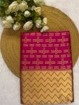 FANCY BANARASI SOFT SILK ZARI WEAVING WORK SAREE WITH UNSTITCHED BLOUSE FESTIVE WEAR WHOLESALE PRICE ETHNIC GARMENT (4)