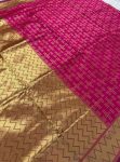FANCY BANARASI SOFT SILK ZARI WEAVING WORK SAREE WITH UNSTITCHED BLOUSE FESTIVE WEAR WHOLESALE PRICE ETHNIC GARMENT (4)