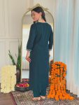 FANCY BSY VISCOSE SEQUENCE CODING EMBROIDERY WORK TOP BOTTOM WITH DUPATTA FESTIVE WEAR WHOLESALE PRICE ETHNIC GARMENT (4)