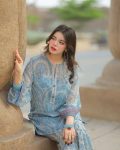 FANCY CHIFFON GEORGETTE DIGITAL PRINT WITH EMBROIDERY SEQUENCE WORK TOP PALAZZO WITH DUPATTA FESTIVE WEAR WHOLESALE PRICE ETHNIC GARMENT (6)
