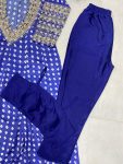 FANCY CHINON DIGITAL PRINTED WITH REAL MIRROR AND EMBROIDERY WORK TOP BOTTOM WITH BLOUSE PARTY WEAR WHOLESALE PRICE ETHNIC GARMENT (3)