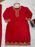 FANCY CHINON SILK THREAD AND SEQUENCE WORK TOP LEHENGA WITH DUPATTA FESTIVE WEAR WHOLESALE PRICE ETHNIC GARMENT (2)