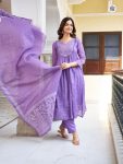 FANCY COTTON EMBROIDERY WORK TOP BOTTOM WITH DUPATTA FESTIVE WEAR WHOLESALE PRICE ETHNIC GARMENT (4)