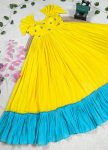 FANCY COTTON HANDWORK ONE PIECE PARTY WEAR WHOLESALE PRICE ETHNIC GARMENT (3)