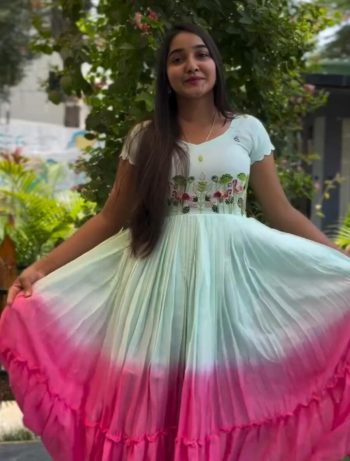 FANCY COTTON MAGGAM WORK ONE PIECE RAMA