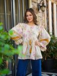 FANCY COTTON PRINTED AND STITCHING PATTERN TOP FESTIVE WEAR WHOLESALE PRICE ETHNIC GARMENT (1)