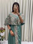 FANCY CREPE SILK CODING SEQUENCE EMBROIDERY FOIL PAPER WORK TOP WITH BOTTOM PARTY WEAR WHOLESALE PRICE ETHNIC GARMENT (3)