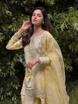 FANCY CREPE SILK EMBROIDERY SEQUENCE WORK WITH PEARL MOTI WORK TOP PATIYALA WITH DUPATTA FESTIVE WEAR WHOLESALE PRICE ETHNIC GARMENT (2)