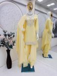 FANCY CREPE SILK EMBROIDERY SEQUENCE WORK WITH PEARL MOTI WORK TOP PATIYALA WITH DUPATTA FESTIVE WEAR WHOLESALE PRICE ETHNIC GARMENT (2)