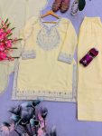 FANCY CREPE SILK EMBROIDERY SEQUENCE WORK WITH PEARL MOTI WORK TOP PATIYALA WITH DUPATTA FESTIVE WEAR WHOLESALE PRICE ETHNIC GARMENT (2)