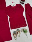 FANCY CREPE SILK THREAD WITH SEQUENCE WORK TOP PATIYALA WITH DUPATTA FESTIVE WEAR WHOLESALE PRICE ETHNIC GARMENT (2)
