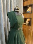 FANCY GEORGETTE CUT DANA WORK CHOLI AND LAYRED LEHENG WITH ATTACHED DUPATTA FESTIVE WEAR WHOLESALE PRICE ETHNIC GARMENT (4)