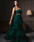 FANCY GEORGETTE CUT DANA WORK CHOLI AND LAYRED LEHENG WITH ATTACHED DUPATTA FESTIVE WEAR WHOLESALE PRICE ETHNIC GARMENT (4)