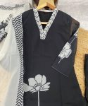 FANCY GEORGETTE DIGITAL PRINT WORK TOP BOTTOM WITH DUPATTA FESTIVE WEAR WHOLESALE PRICE ETHNIC GARMENT (9)