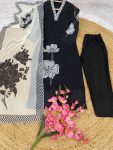 FANCY GEORGETTE DIGITAL PRINT WORK TOP BOTTOM WITH DUPATTA FESTIVE WEAR WHOLESALE PRICE ETHNIC GARMENT (9)