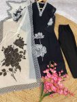 FANCY GEORGETTE DIGITAL PRINT WORK TOP BOTTOM WITH DUPATTA FESTIVE WEAR WHOLESALE PRICE ETHNIC GARMENT (9)