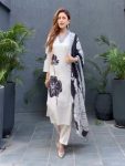 FANCY GEORGETTE DIGITAL PRINT WORK TOP BOTTOM WITH DUPATTA FESTIVE WEAR WHOLESALE PRICE ETHNIC GARMENT (5)