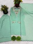 FANCY GEORGETTE EMBROIDERY SEQUENCE WORK TOP PATIYALA WITH DUPATTA FESTIVE WEAR WHOLESALE PRICE ETHNIC GARMENT (4)