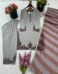 FANCY GEORGETTE EMBROIDERY THREAD WORK TOP PATIYALA WITH DUPATTA FESTIVE WEAR WHOLESALE PRICE ETHNIC GARMENT (5)