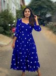 FANCY GEORGETTE EMBROIDERY WORK ONE PIECE PARTY WEAR WHOLESALE PRICE ETHNIC GARMENT (2)
