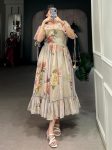 FANCY GEORGETTE FLORAL PRINTED ONEPIECE CASAUL WEAR WHOLESALE PRICE ETHNIC GARMENT (11)