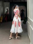 FANCY GEORGETTE FLORAL PRINTED ONEPIECE CASAUL WEAR WHOLESALE PRICE ETHNIC GARMENT (8)