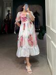 FANCY GEORGETTE FLORAL PRINTED ONEPIECE CASAUL WEAR WHOLESALE PRICE ETHNIC GARMENT (8)