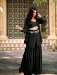 FANCY GEORGETTE LATKAN WORK TOP KOTI WITH SHARARA PARTY WEAR WHOLESALE PRICE ETHNIC GARMENT (7)